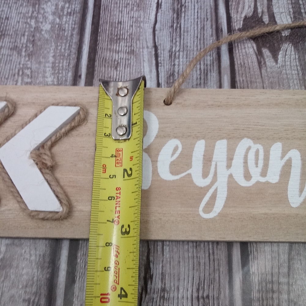 Beyond The Sea Wood Hanging Sign Nautical Decorative Home Accent - Picture 7 of 9